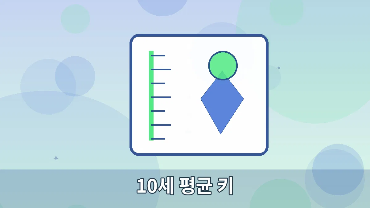 10세 평균 키 안내 이미지 5